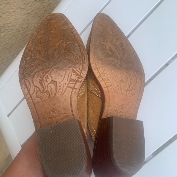 Patricia Nash slip on mules brown tan suede size 6 - Picture 13 of 15